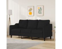 vidaXL 3-Seater Sofa Black 180 cm Fabric