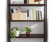 vidaXL Wall Shelf Dark Brown 80x40x(2-4) cm Treated Solid Wood Oak