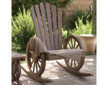 vidaXL Rocking Adirondack Chair Solid Wood Fir