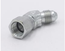 Steel parker triple-lok 45 degree male to female flare jic fitting