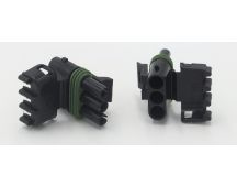 Narva 3 way male waterproof connector housing