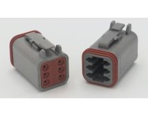 Narva 6 way male deutsch male connector housing