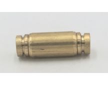 PARKER HANNIFIN BRAND brass push to connect 1/4" joiner union fitting. Part No 62PTC-4