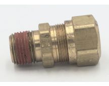 Parker brass male straight 3/4 tube to 1/2 male npt connector fitting