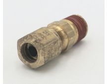 Parker brass male straight 3/8 tube to 1/4 npt connector fitting