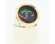 GENUINE KENWORTH Brass oil pressure gauge 600 KPA. Part No 72505B