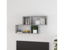 vidaXL Wall Shelf Concrete Grey 100x18x53 cm Engineered Wood