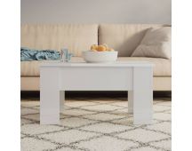 vidaXL Coffee Table High Gloss White 79x49x41 cm Engineered Wood