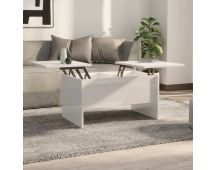 vidaXL Coffee Table High Gloss White 80x50x42.5 cm Engineered Wood