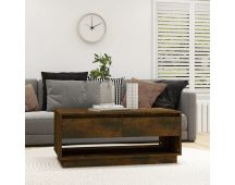 vidaXL Coffee Table Smoked Oak 102.5x55x44 cm Engineered Wood