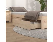 vidaXL Bed Drawers 4 pcs Solid Wood Pine