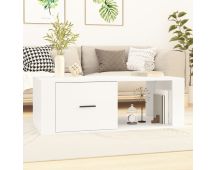 vidaXL Coffee Table White 100x50.5x35 cm Engineered Wood