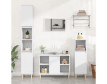 vidaXL Sink Cabinet White 80x33x60 cm Engineered Wood