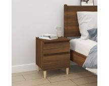 vidaXL Bedside Cabinet Brown Oak 40x35x50 cm