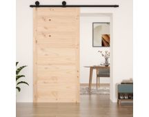 vidaXL Barn Door 100x1.8x204.5 cm Solid Wood Pine