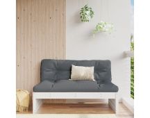 vidaXL Middle Sofa White 120x80 cm Solid Wood Pine