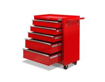 Giantz 5 Drawer Tool Box Cabinet Chest Trolley Box Garage Storage Toolbox Red