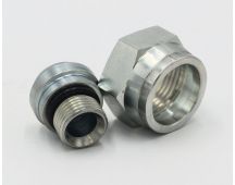 Steel bspp male x bspp female swivel adaptor