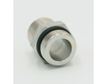 Steel plated bspp x uno hydraulic nipple