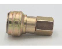 Parker steel self sealing 1/2" npsf coupling fitting