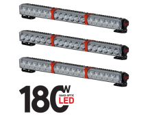 One 180W Quad Optic Led Linear Driving Lights Clear Lens Dual