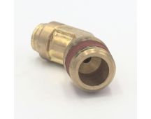 Brass prestomatic 45 degree male connector 1/2 x 3/8