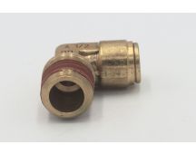 Brass d.o.t. male elbow 1/2 x 1/2 fitting