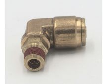 Brass d.o.t. male swivel elbow 3/8 x 1/8