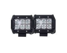 Pair 4inch CREE LED Work Light Bar Flood Beam Offroad Driving Lamp Reverse Fog