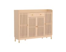 Artiss Shoe Rack Cabinet with Shelves 26 Pairs Pine