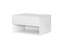 Artiss Floating Bedside Table Nightstand Drawer White