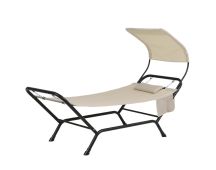 Gardeon Hammock Bed w/ Stand Sun Lounge Chair Beige