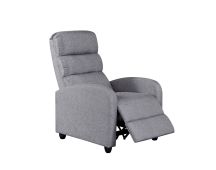 Luxury Fabric Recliner Chair - Grey