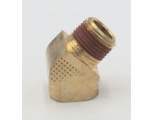 Kenworth brass 45 degree elbow fitting (3/8 - 18 nptf)