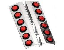 GENUINE KENWORTH Red light bars for air cleaners - rear (2) to suit T610. Part No KT610A1RCL-R