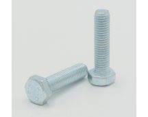 Zinc plated 10 x 35 mm hex bolt