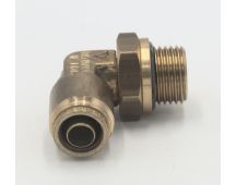 Brass pneumatic male swivel 90 deg elbow abk 10 mm - 16 mm