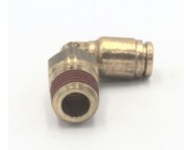 Brass pneumatic male swivel 90 deg elbow 12 mm x 1/4