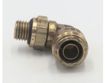 Brass pneumatic male swivel 90 deg elbow abk 12 mm - 22mm