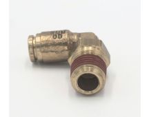 Brass pneumatic male elbow 6 mm & 1/4 npt