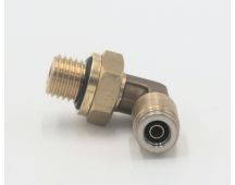 Brass pneumatic male swivel 90 deg elbow abk 6 mm-12 mm