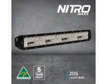 Ultra-Vision BRAND "NITRO MAXX" Light bar 40 x 5w L.E.D multi volt WIDR beam with chrome rim 5700K. Part No DVM205LEDW-C