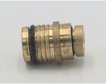 PARKER HANNIFIN Brass 1/4" cartridge capsule tube joiner fitting for air manifold. PTCCEFB-4