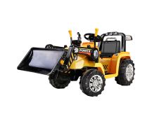 Rigo Kids Electric Ride On Car Bulldozer Digger Loader Remote 6V Yellow