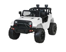 Rigo Kids Electric Ride On Car Jeep Toy Cars Remote 12V White