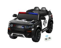 Rigo Kids Electric Ride On Patrol Police Car Range Rover-inspired Remote Black