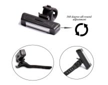 Set USB Rechargeable LED Bike Front Light headlight lamp Bar rear Tail Wide Beam