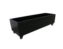 Black Metal Versatility Planter Medium with Wheels