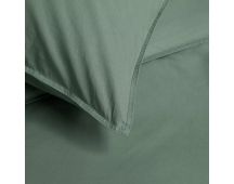 Organic Cotton Basic Green Quilt Cover Sets by Bedding House King