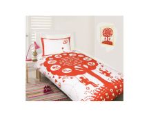 The Bees Knees Red Printed Quilt Cover Sets by Happy Kids Single